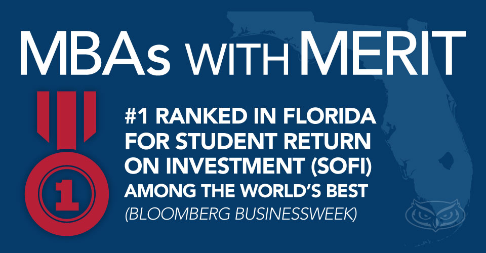 Graphic explaining FAU's ranking in Florida in terms of SOFI