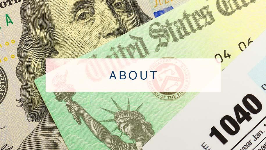 US currency and 1040 with information about a Master of Taxation